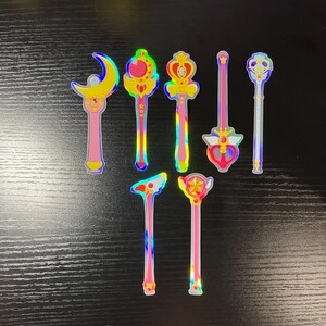 Stickers Viynl Holographique Baguette Magique Classique