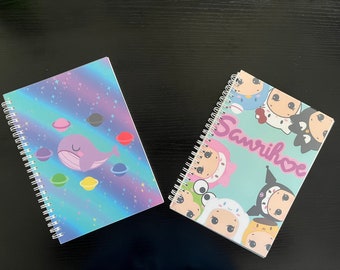 Cuaderno espiral de páginas en blanco