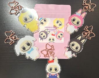 Labubu X Sanrio Acrylic Keychain Blind Bag