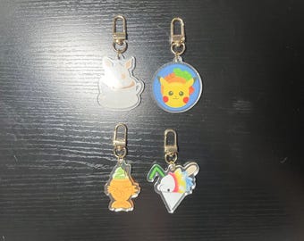 Pokemon Themed Food/Drink Acrylic Keychain (Small)