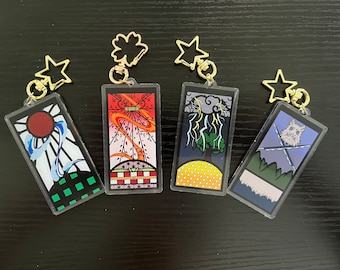 Llavero Hanafuda del equipo novato