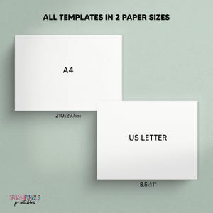 2026 Mahjong Hand Tracker Printable PDF in US Letter and A4 size