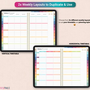 Digital Teacher Planner Inserts, Teaching Planner, Academic Planner ...