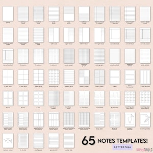 Digital Notes Templates (letter Size) Goodnotes Notability College ...