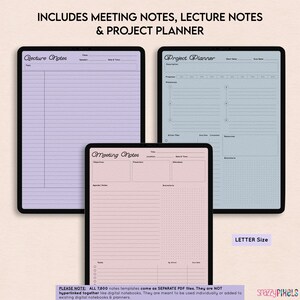 Formatting Digital Notes Digital Notes Templates (letter Size) Goodnotes Notability College ...