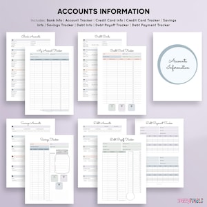 Budget Planner Printable PDF (Neutrals), Financial Planner Printable, Budgeting Binder, Finance Tracker Bundle, Paycheck Budget Template image 3