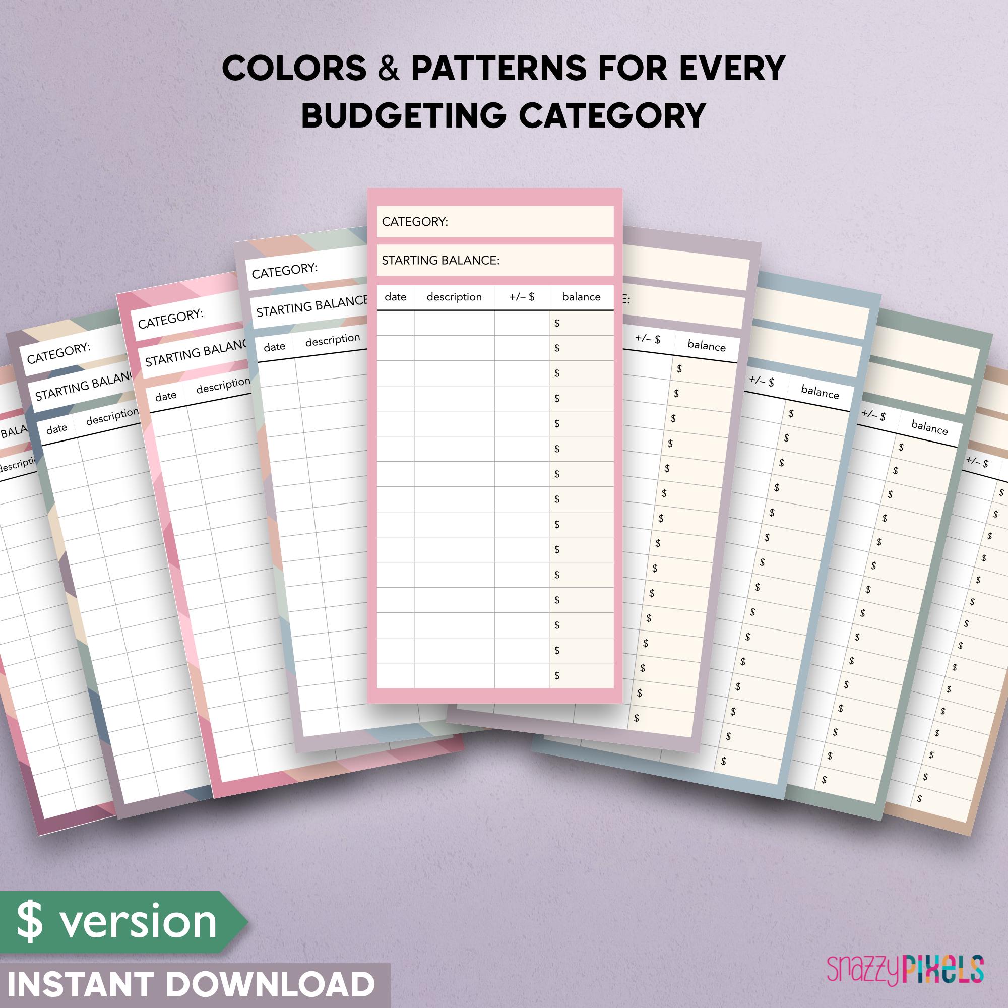 Cash Envelope Inserts Printable, 3x6 Budgeting, Sinking Funds (PDF) - Etsy