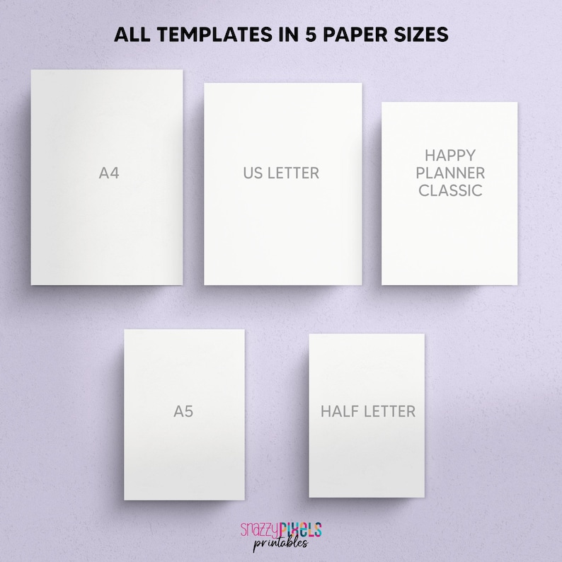 Daily Planner Printable, Hourly Schedule, A4 A5 Letter Size (PDF) - Etsy