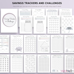 Budget Planner Printable PDF (Neutrals), Financial Planner Printable, Budgeting Binder, Finance Tracker Bundle, Paycheck Budget Template image 6
