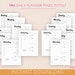 Productivity Planner Printable PDF B&amp;W, Daily Weekly Monthly Planner ...