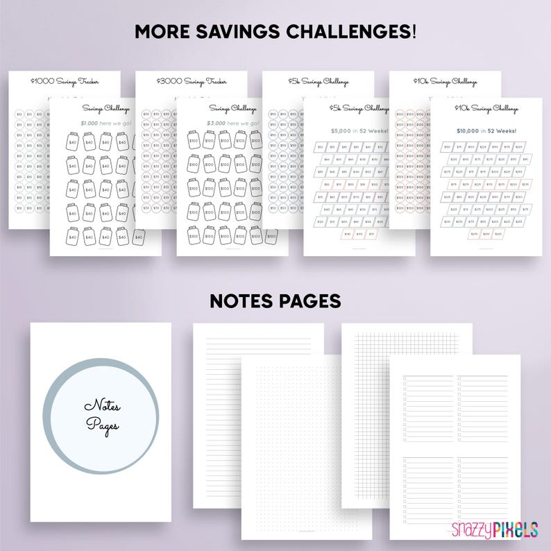 Budget Planner Printable PDF (Neutrals), Financial Planner Printable, Budgeting Binder, Finance Tracker Bundle, Paycheck Budget Template image 7