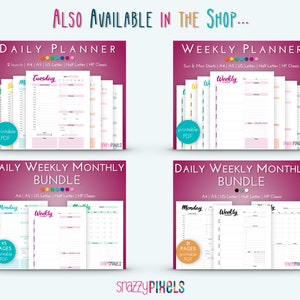 Month at a Glance Planner Printable PDF (color), Month Goals, to Do ...
