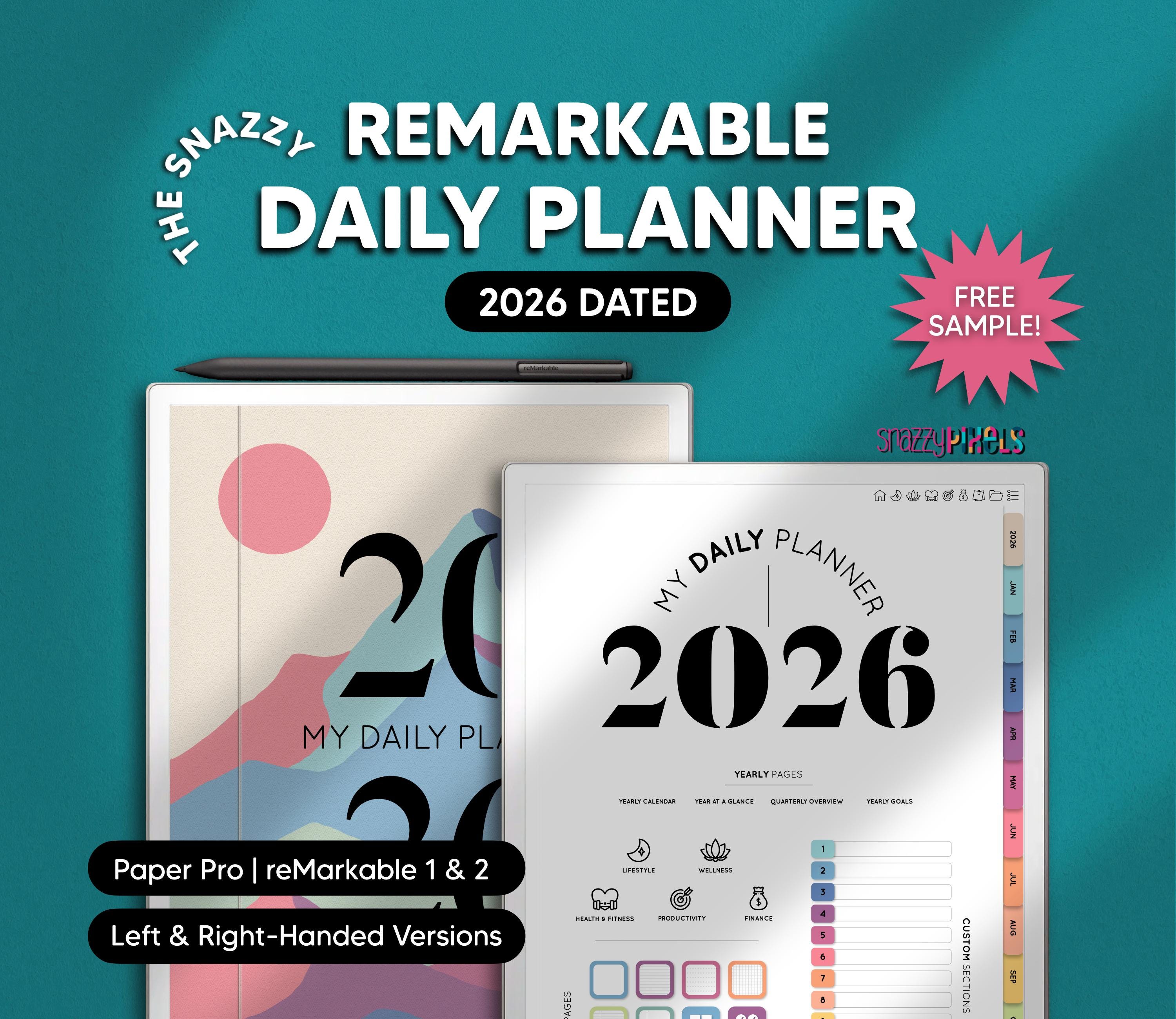 Mentor 2024 Daily Calendar 1 Page = 1 Day Sheet Size 14.8 X 20.8 Cm Black