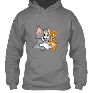 Tom & Jerry Cartoon 3D - Sweatshirt, Hoodie, Pullover Borduurwerk