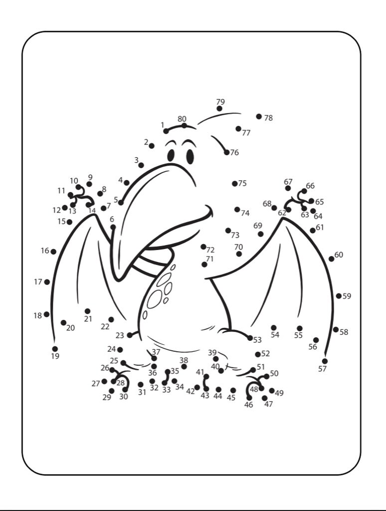 20 Dot to Dot Dinosaur Coloring Printables Etsy