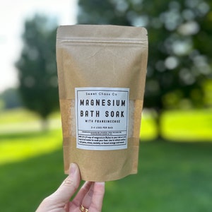 magnesium soak | magnesium bath | frankincense | natural remedy