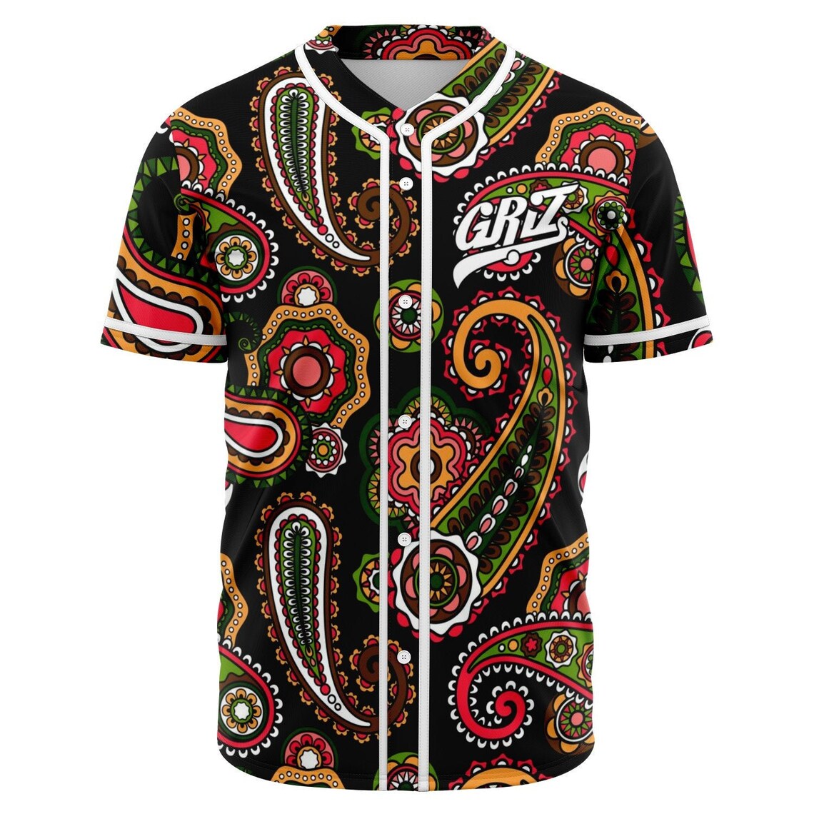 Paisely Griz custom baseball Jersey EDM festivals Rave Etsy