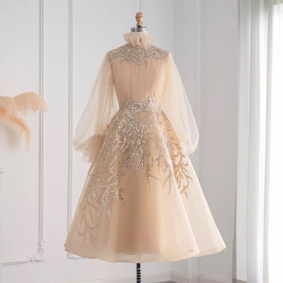 AYESHA Dubai Wedding Dress Gown Full Length Prom Party Dress