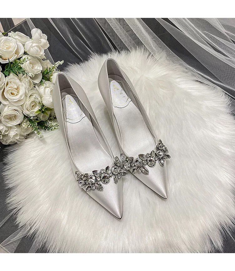 Dark grey wedding shoes sale