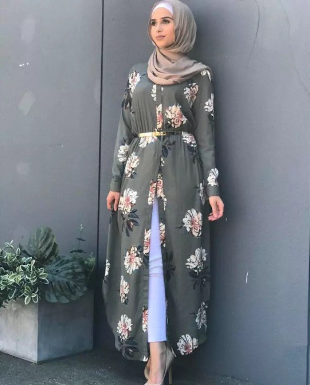 Dubai Árabe Abaya Vestido Mujer Nuevas túnicas - Etsy México