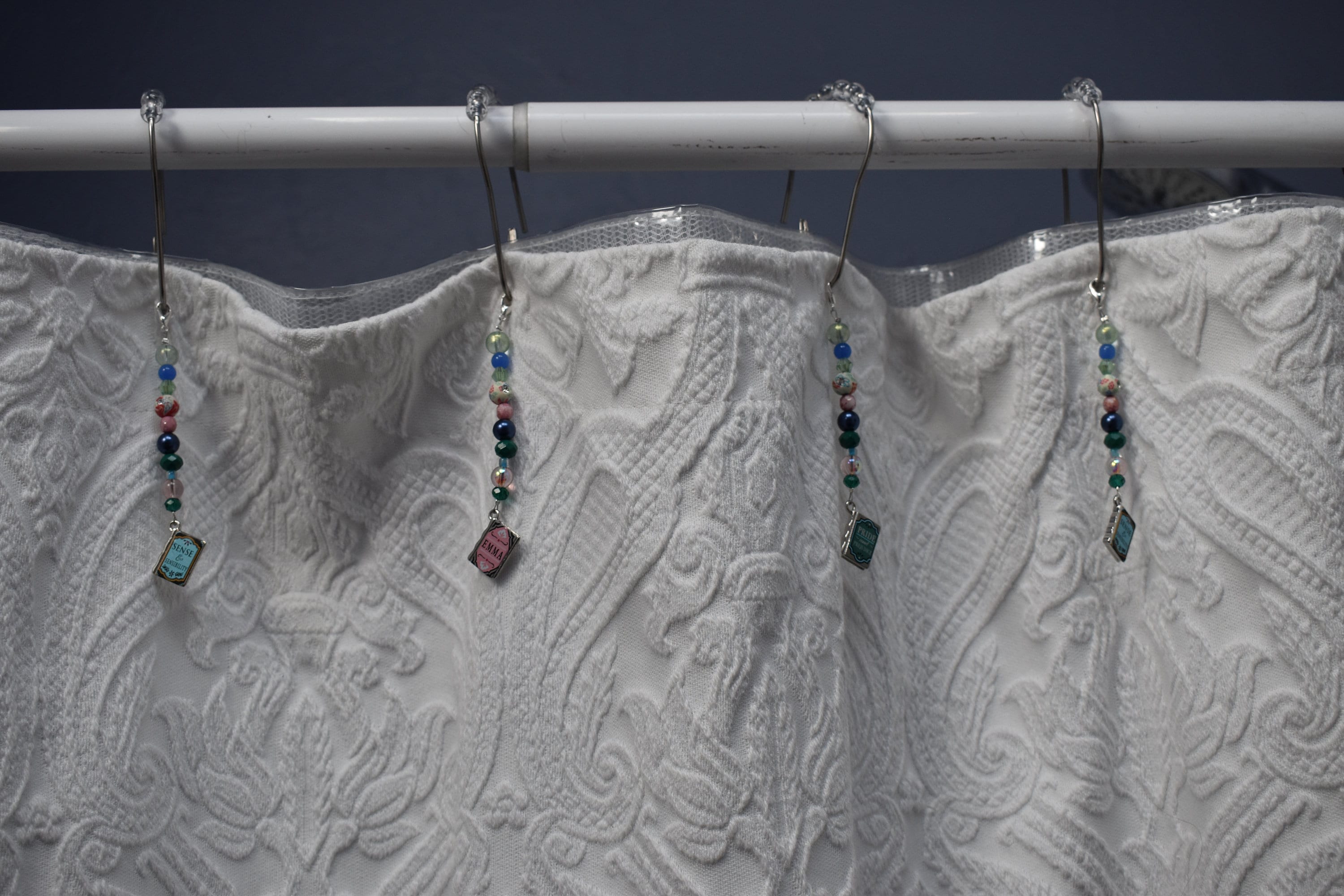 Beaded Shower Curtain Rings Etsy