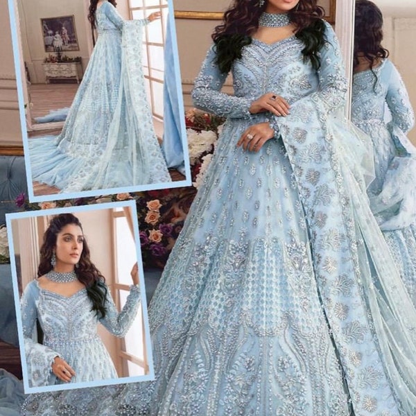 Eman adeel Replica eid Chiffon 2023 pakistani dresses indian wedding clothes lehenga bridal dress collection eid style suits latest shalwar
