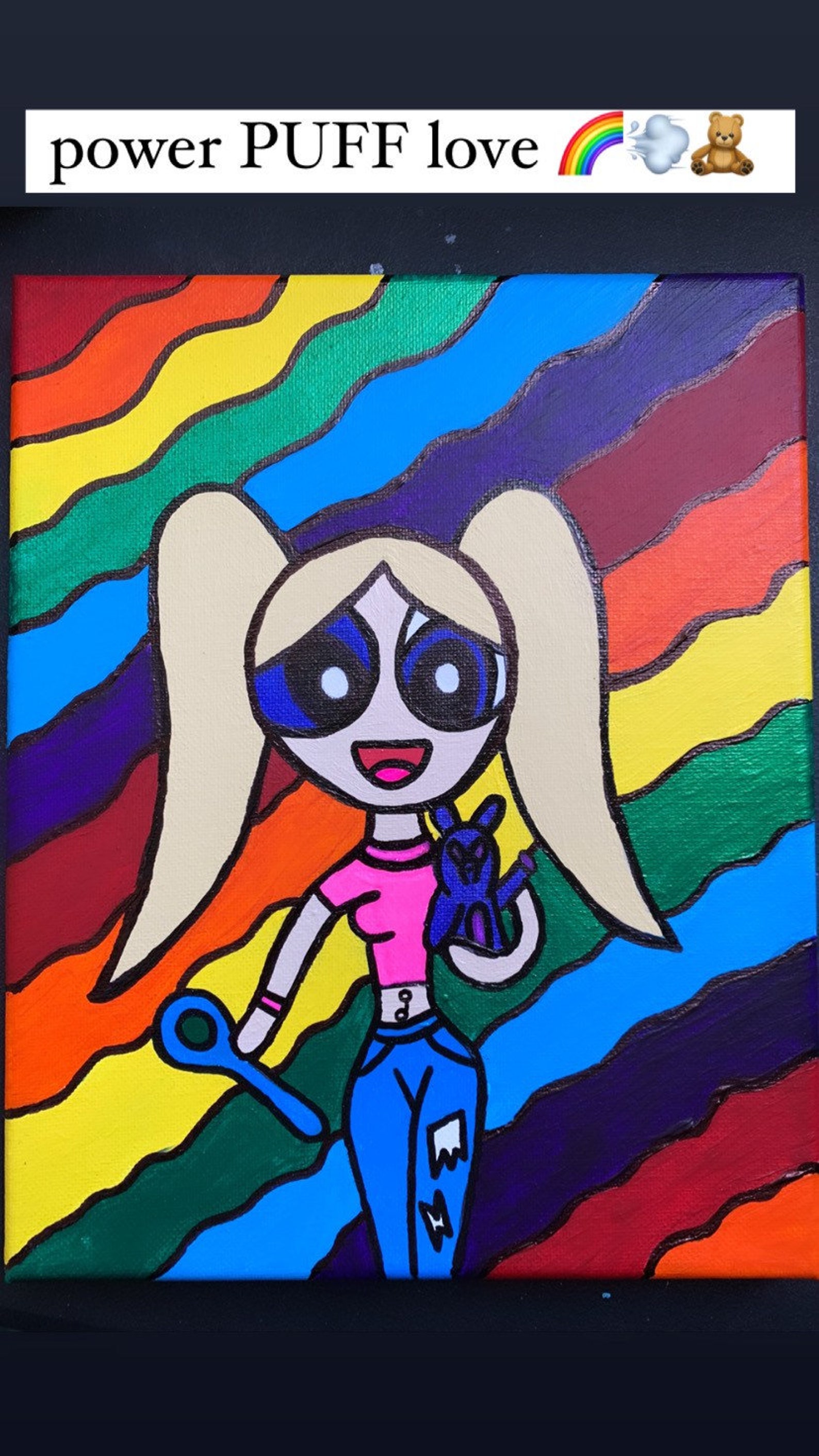 Power PUFF girl painting Etsy