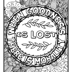 inspirational quotes coloring book 80 pages etsy
