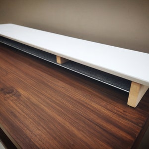 Deskvue Monitor Stand in Matt White finish give a premium look to your setup