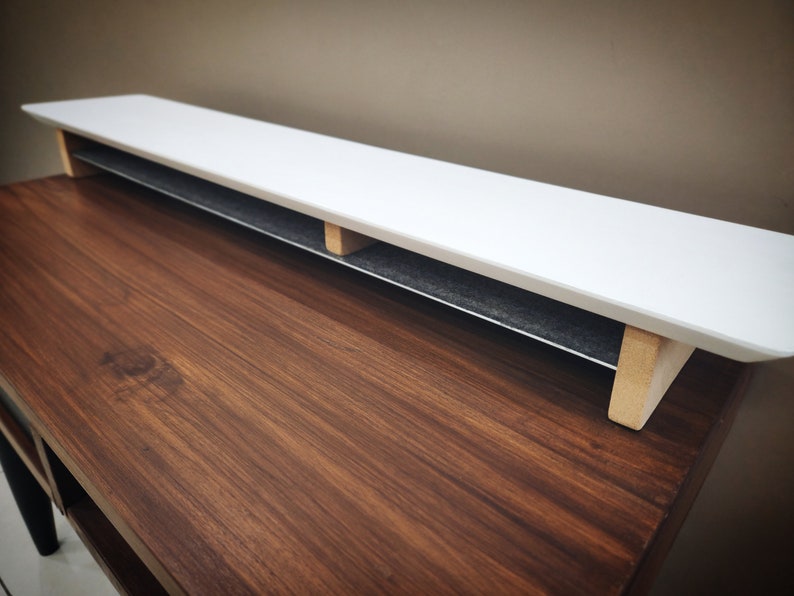 Deskvue Monitor Stand in Matt White finish give a premium look to your setup