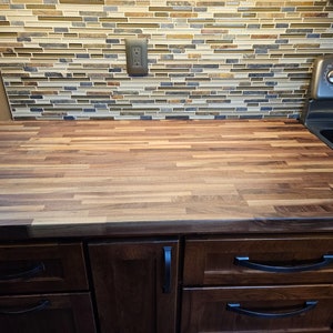 Ikea Styled SolidWood Desk Top | Butcher Block | Dining Table | Custom Size available | Kitchen Countertop | Study Table | No Laminates