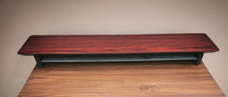 Cherry Finish Laptop and Monitor riser by Deskvue