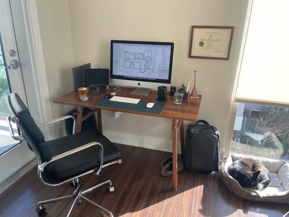 Small Computer Desk, Modern Writing Desk for Living Room, Home