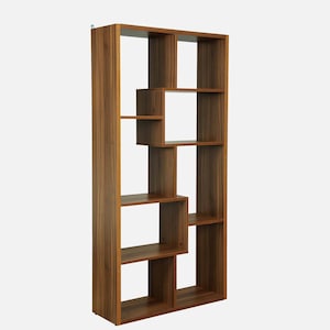 Libreria minimalista DeskVue / Libreria indipendente per soggiorno / Arredamento moderno per libreria / Look moderno / Regalo per lettori / Scaffale per camera da letto