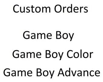 Custom GB/GBC/GBA Game Cartridge, Request a Game