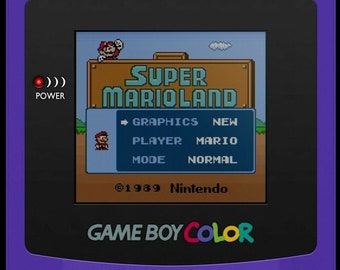 Super Mario Land DX v2.0 (2022), Playable Luigi, Nintendo Game Boy Color Cartridge for GBC & GBA