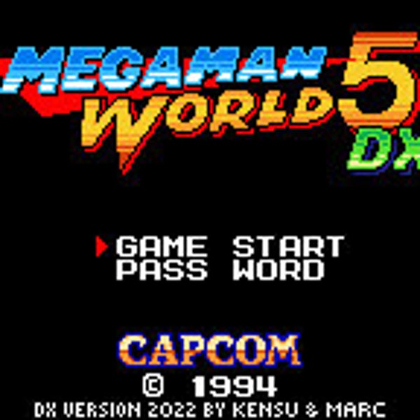 Mega Man World 5 DX Color Hack Game Boy Color Cartridge GBC