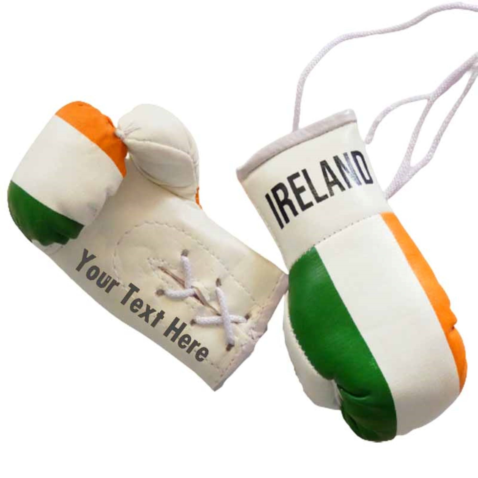 Personalisierte Mini-Boxhandschuhe für Autos und Geschenke Gedenkboxen  Irland Mini-Boxhandschuhe Irische Boxhandschuhe Vatertagsgeschenke -   Österreich