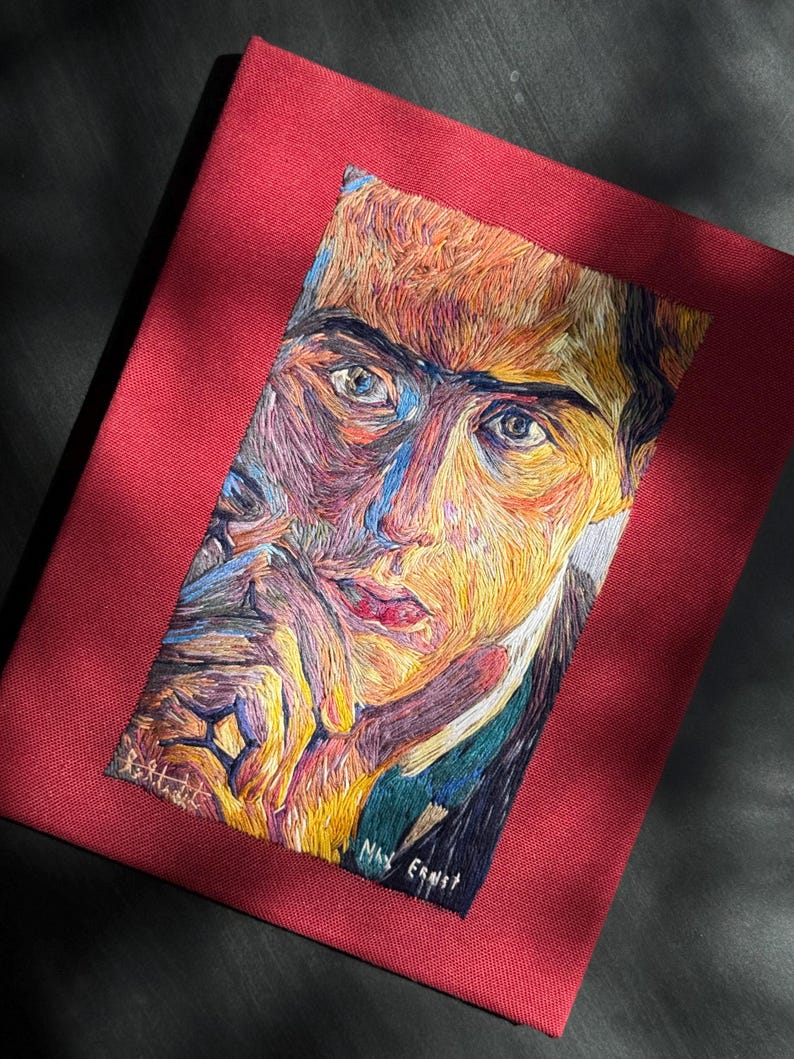 Max Ernst, Autoportrait 1909 — Damla Tatlıdil nakış reprodüksiyonu, 2024