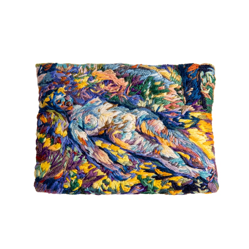 Henri Edmond Cross tablosunun nakış broş reprodüksiyonu — Damla Tatlıdil