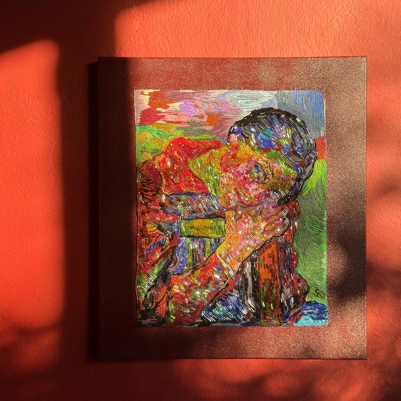 Giovanni Giacometti'nin Bice 1916 portresinin nakış reprodüksiyonu — Damla Tatlıdil