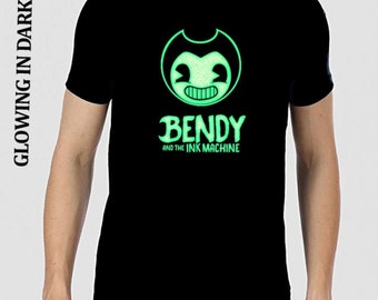 Bendy and The Ink Machine Glow in Dark Horror Game Inspired Kids/Adult T-Shirt