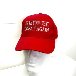 Make Your Text Great Again TRUMP Personalized embroidery Baseball Cap Custom embroidered Hat like Make America Great Again image 2