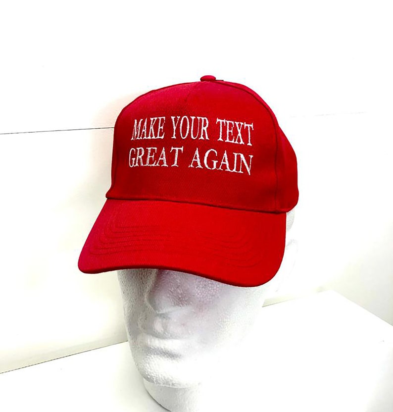 Make Your Text Great Again TRUMP Personalized embroidery Baseball Cap Custom embroidered Hat like Make America Great Again image 2