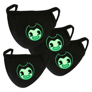 Bendy and The Ink Machine Glow in Dark Horror Game Inspired Kids/Adult face cover ,mask