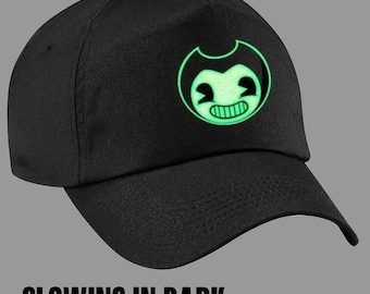 Bendy and The Ink Machine Glow in Dark Horror Game Inspired Kids/Adult HAT  birthday Gift