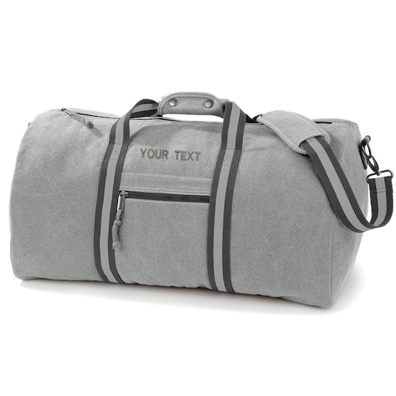 Personalized Canvas Weekend Bag – Custom Travel Bag for Men and Women – Stylish Gift for Him and Her, Perfect for Father’s Day and Birthdays