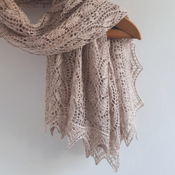 Field of Flowers Lace Shawl