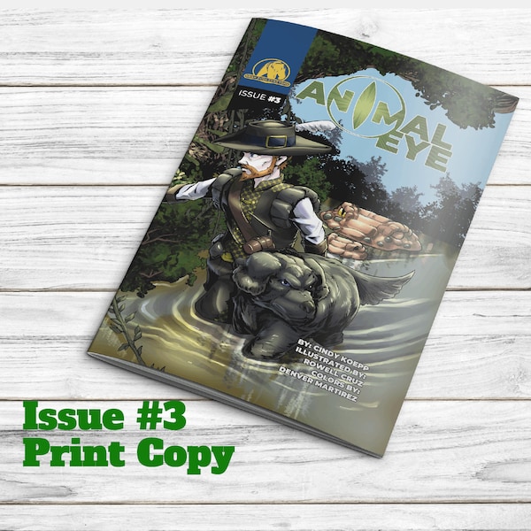 Comic Book Animal Eye Issue 3 Print edition - GameLit LitRPG Graphic Novel by Cindy Koepp - Manga Novel, Young adult fiction, Indie comics