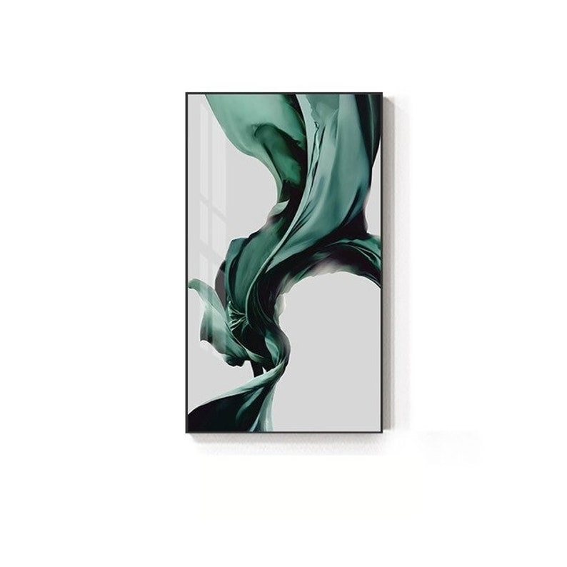 Emerald Green Wall Art Emerald Print Abstract Print Living Etsy